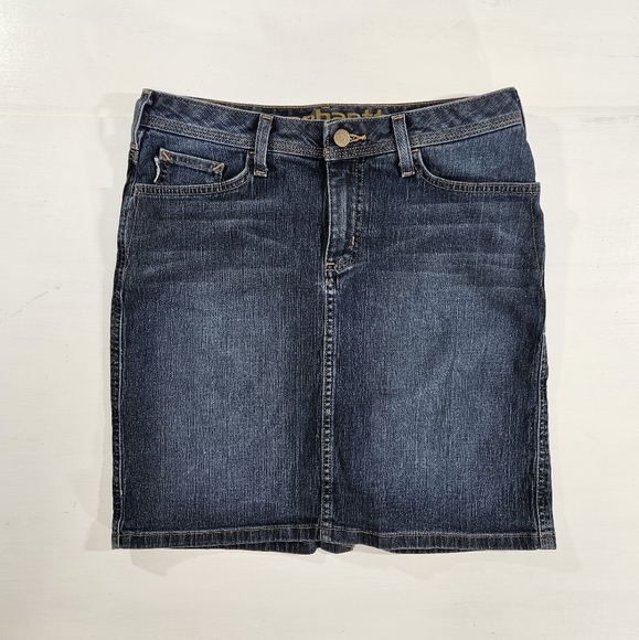 Carhartt Dresses & Skirts - Carhartt denim mini skirt women's size 4